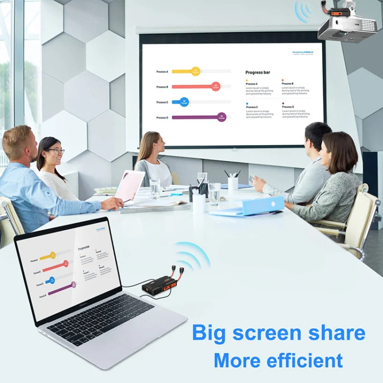 009 Pro 300m Wireless Screen Casting Video Transmitter Receiver Wireless Display Dongle Adapter(EU Plug) - Image 6